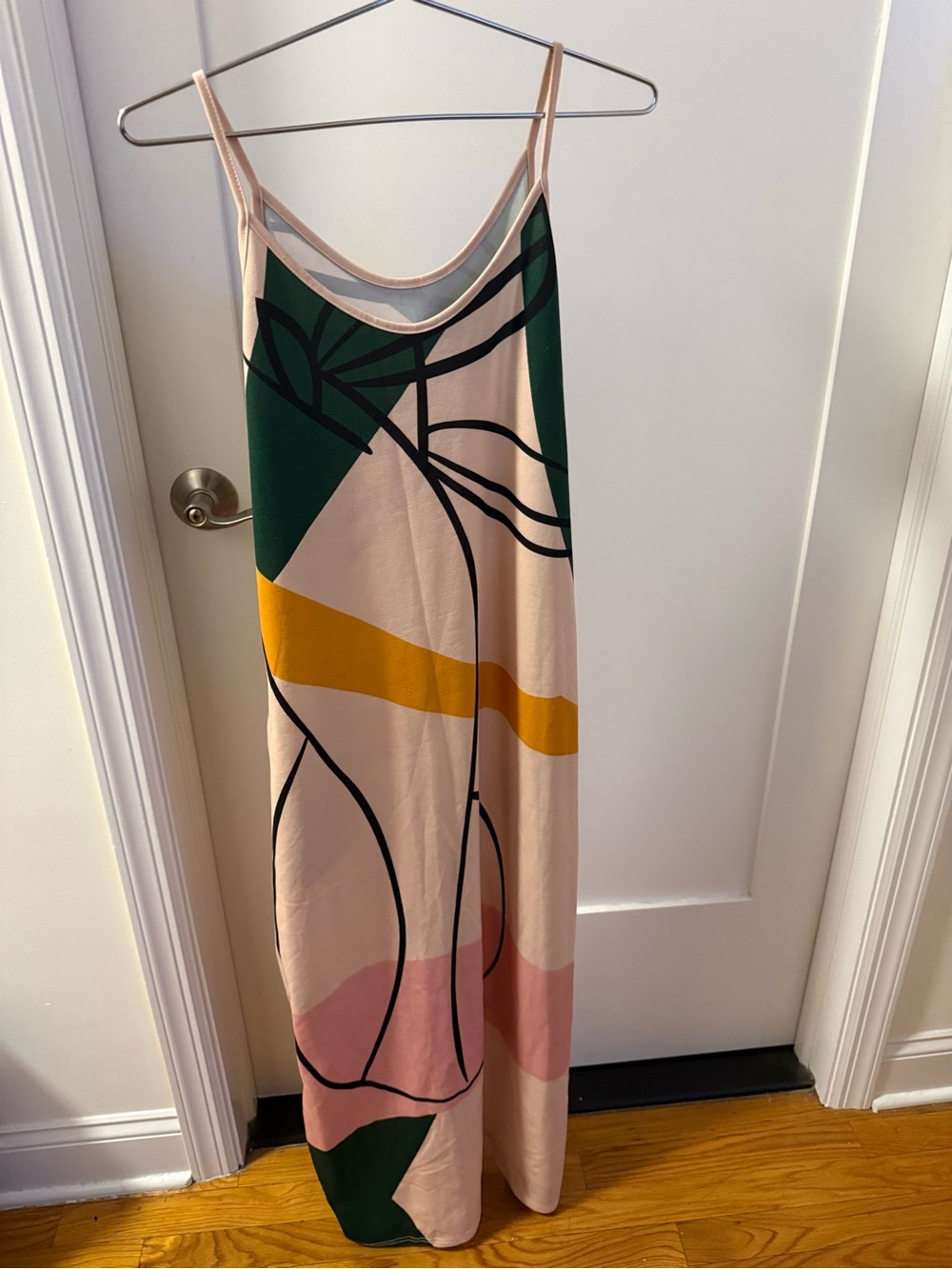 Abstract Print Maxi Dress